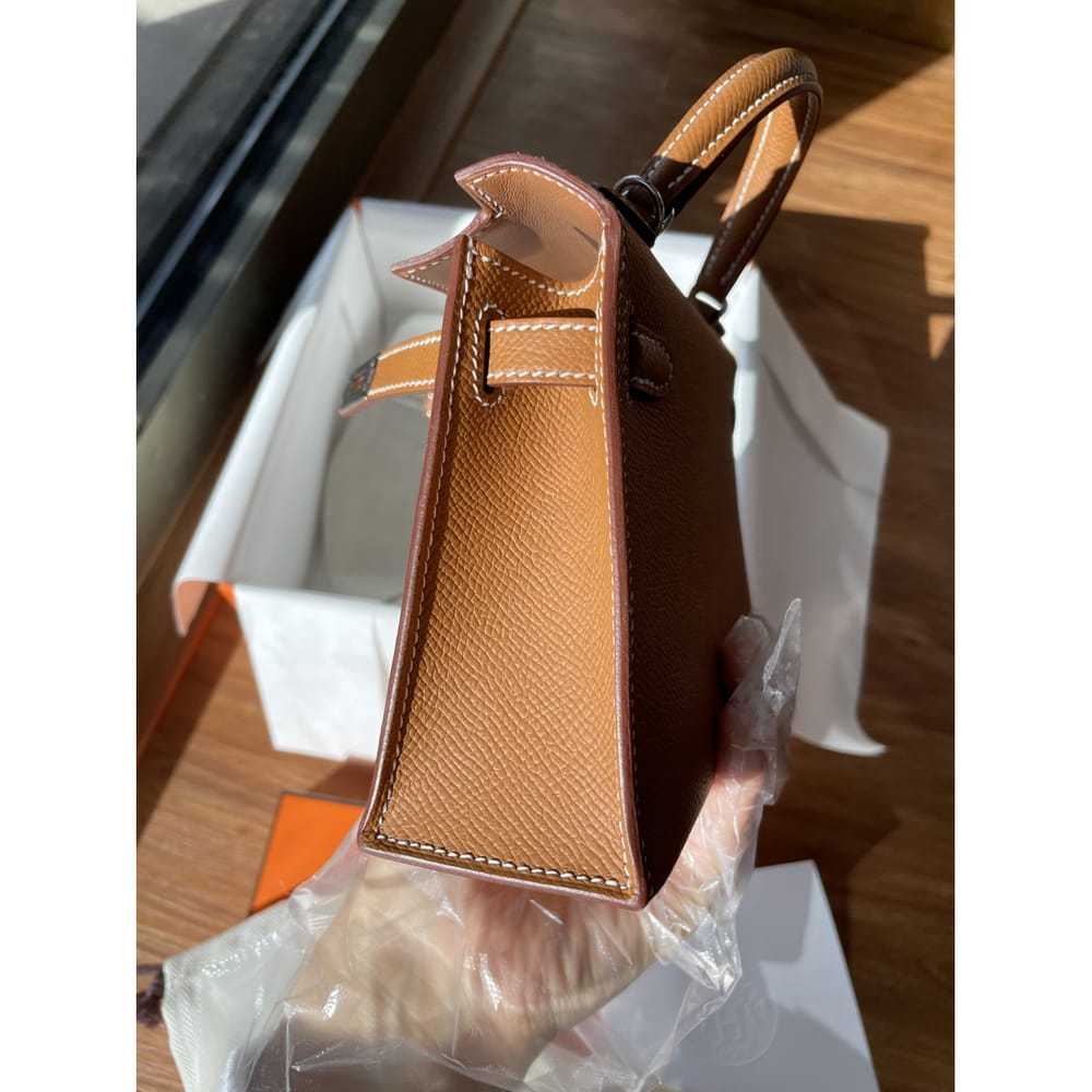 Hermès Kelly Mini leather handbag - image 8