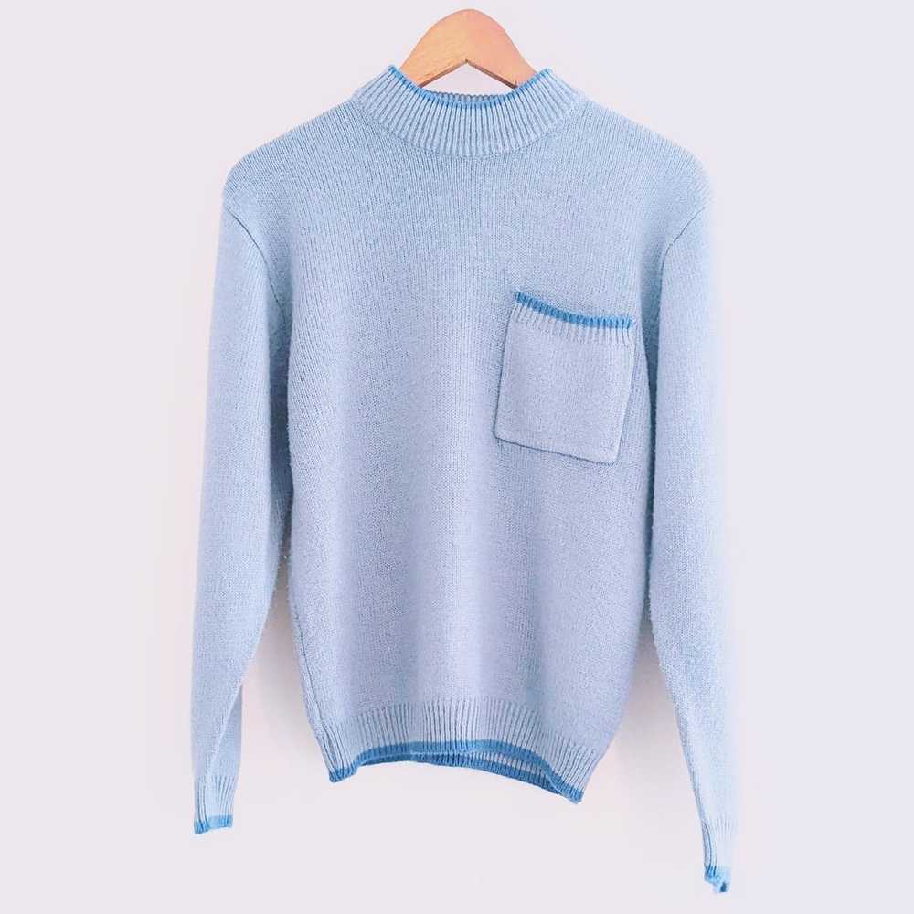 90s Vintage Blue Sweater - image 1