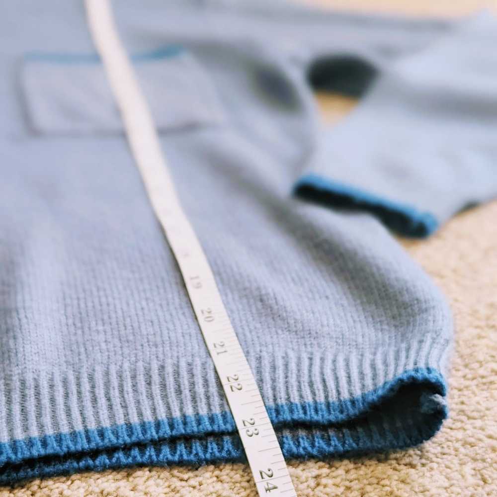 90s Vintage Blue Sweater - image 7