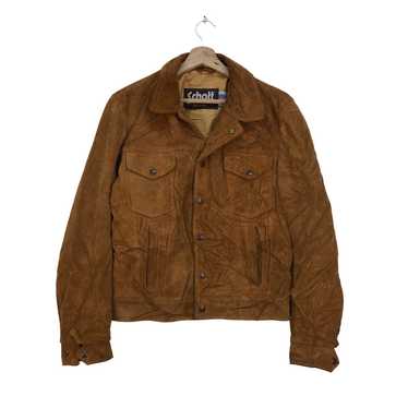 Genuine Leather × Leather Jacket × Schott 🤝Vinta… - image 1