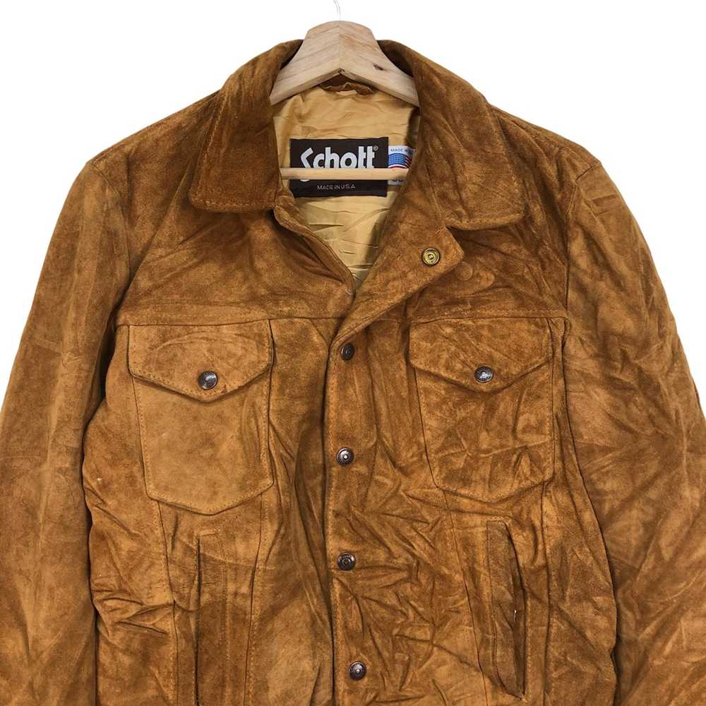 Genuine Leather × Leather Jacket × Schott 🤝Vinta… - image 3