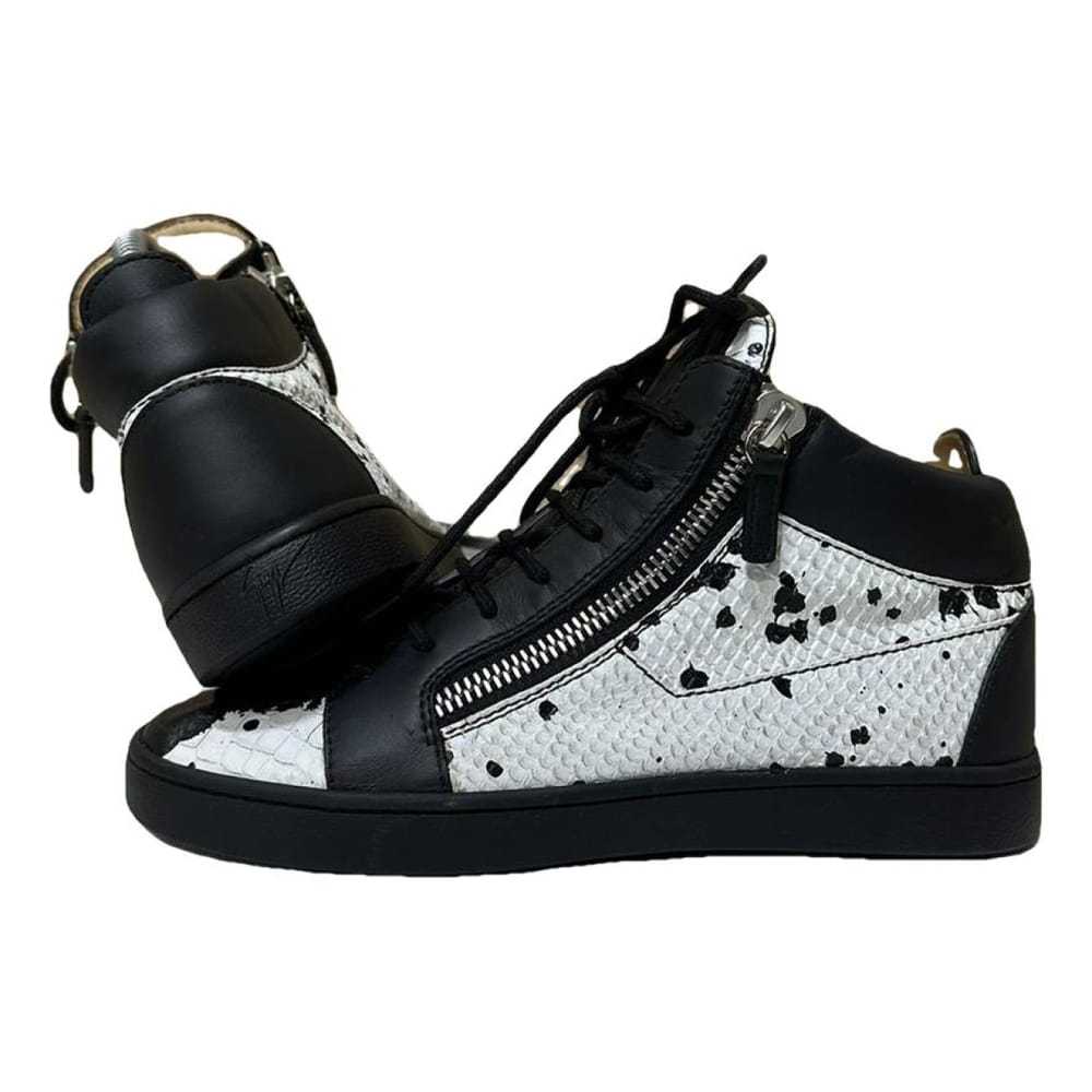 Giuseppe Zanotti Coby leather high trainers - image 1