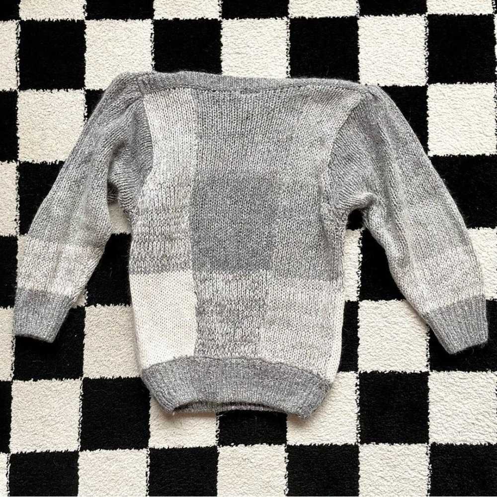 Vintage Grey Silk Sweater - image 2