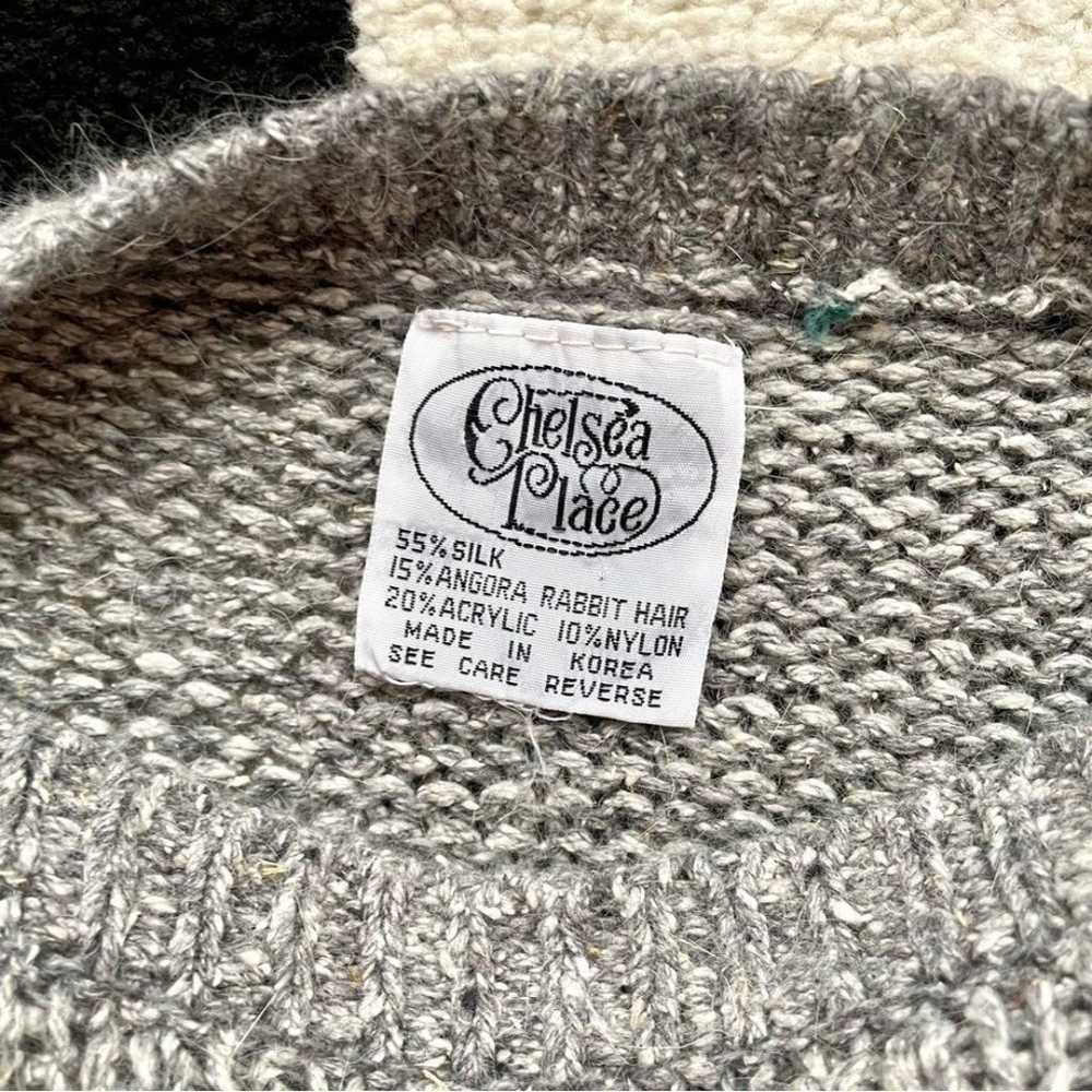 Vintage Grey Silk Sweater - image 3