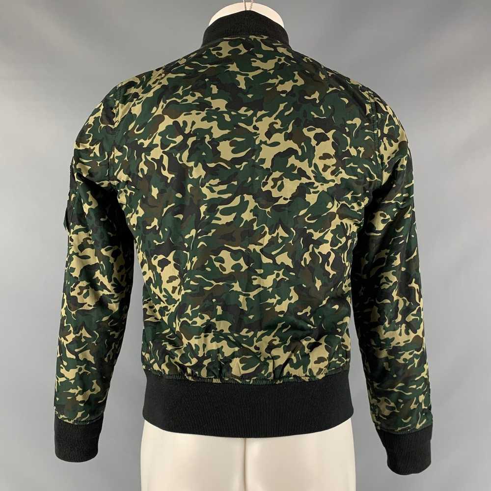 Schott Green Camo Polyester Bomber Jacket - image 3