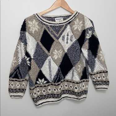 Vintage Handknit New York Style Sweater - image 1