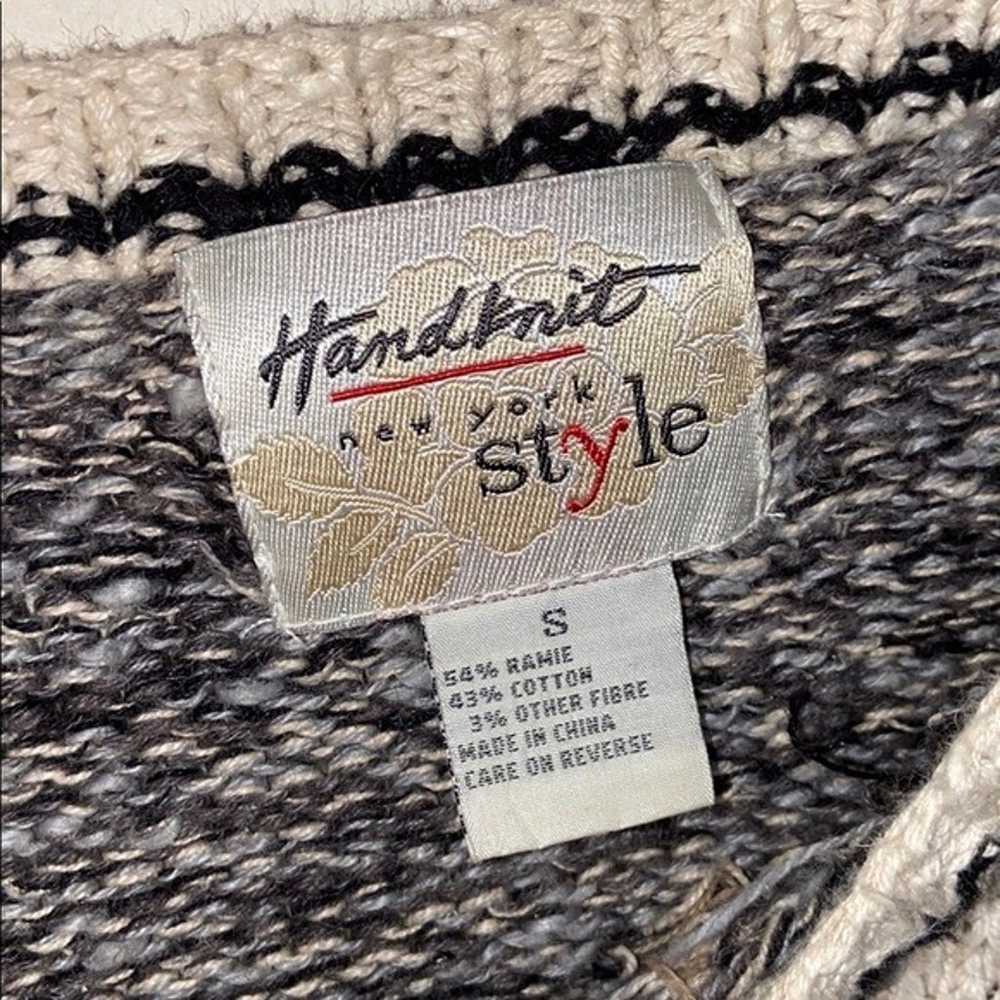 Vintage Handknit New York Style Sweater - image 2