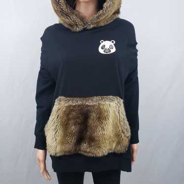 Streetwear Rise As 1NE Faux Fur Hoodie Sweatshirt 