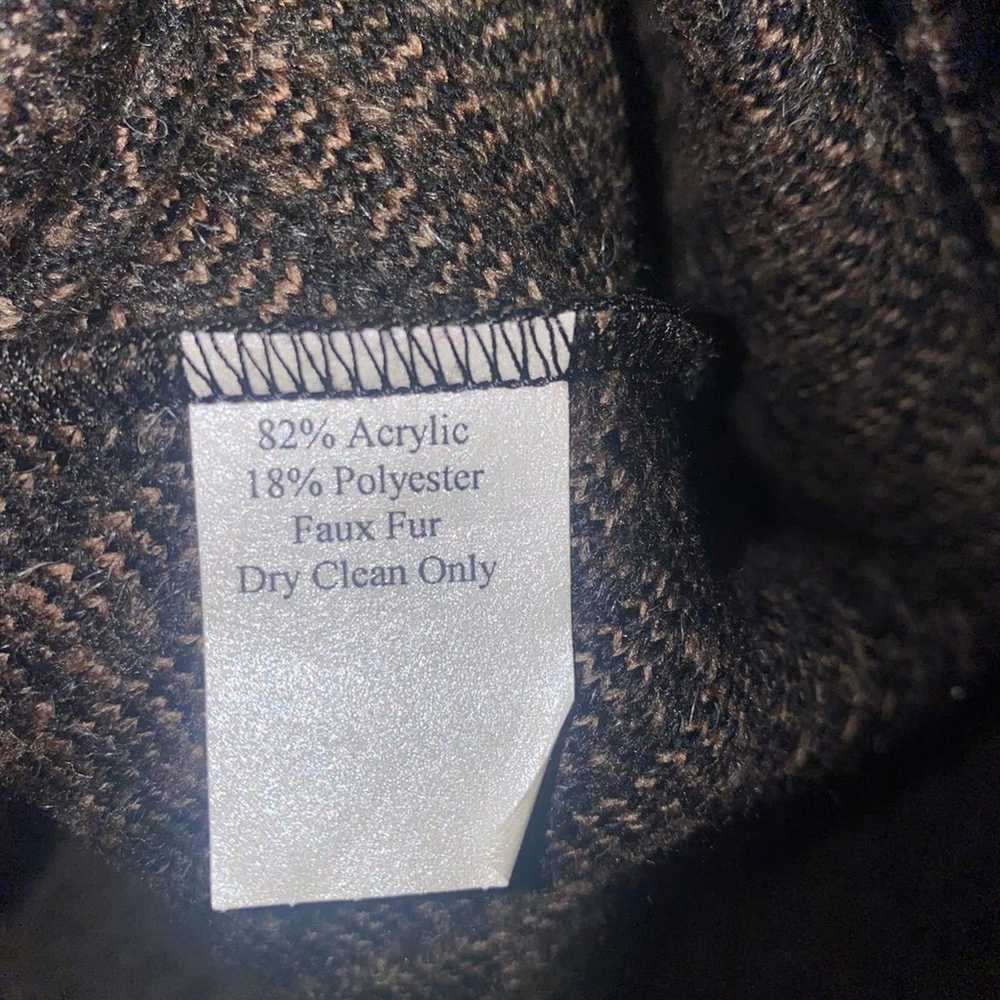 Vintage Lee Andersen Faux Fur Art Long Sleeve Swe… - image 6