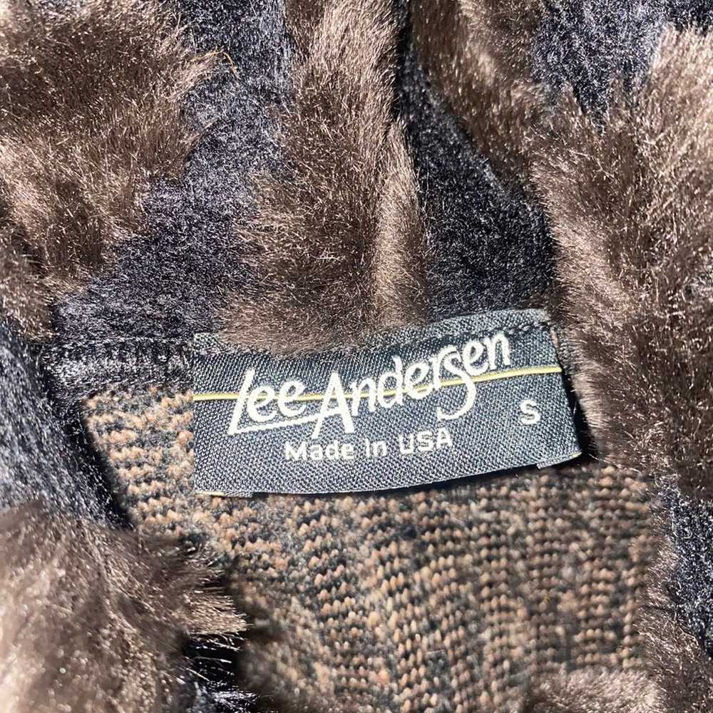 Vintage Lee Andersen Faux Fur Art Long Sleeve Swe… - image 7