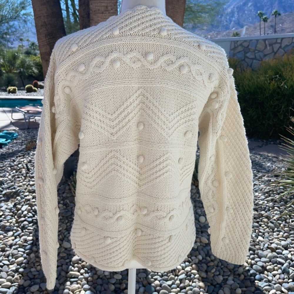 Express Compagnie Internationale Handknit Sweater… - image 2