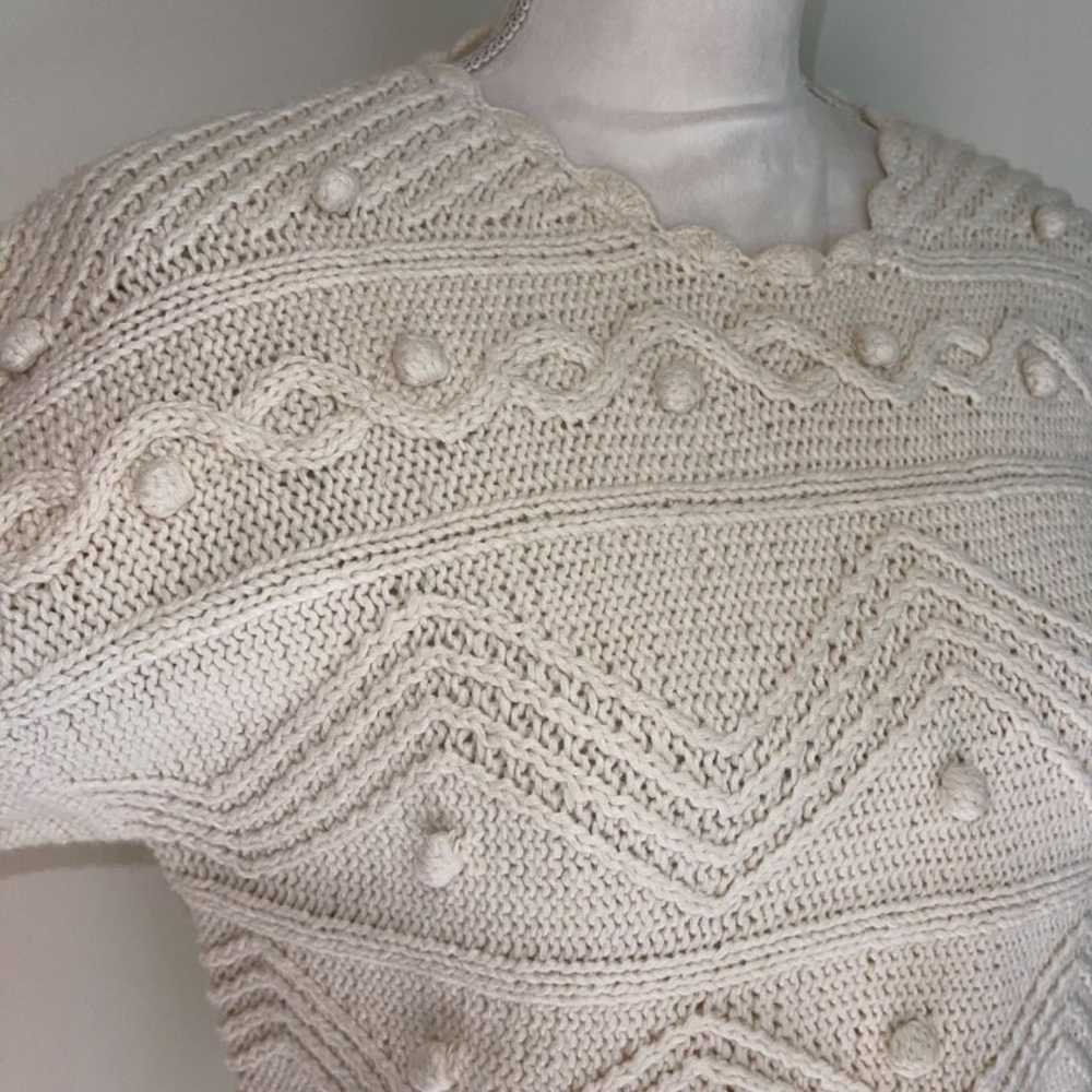 Express Compagnie Internationale Handknit Sweater… - image 5