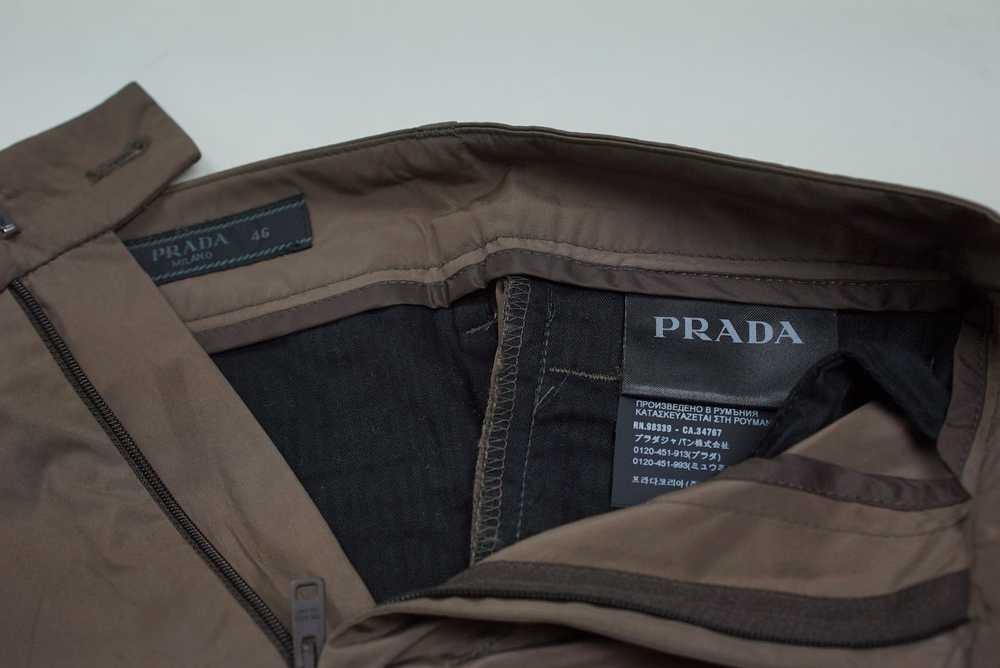 Prada SS18 Brown Nylon Track Pants w/ Ankle Zip - image 5