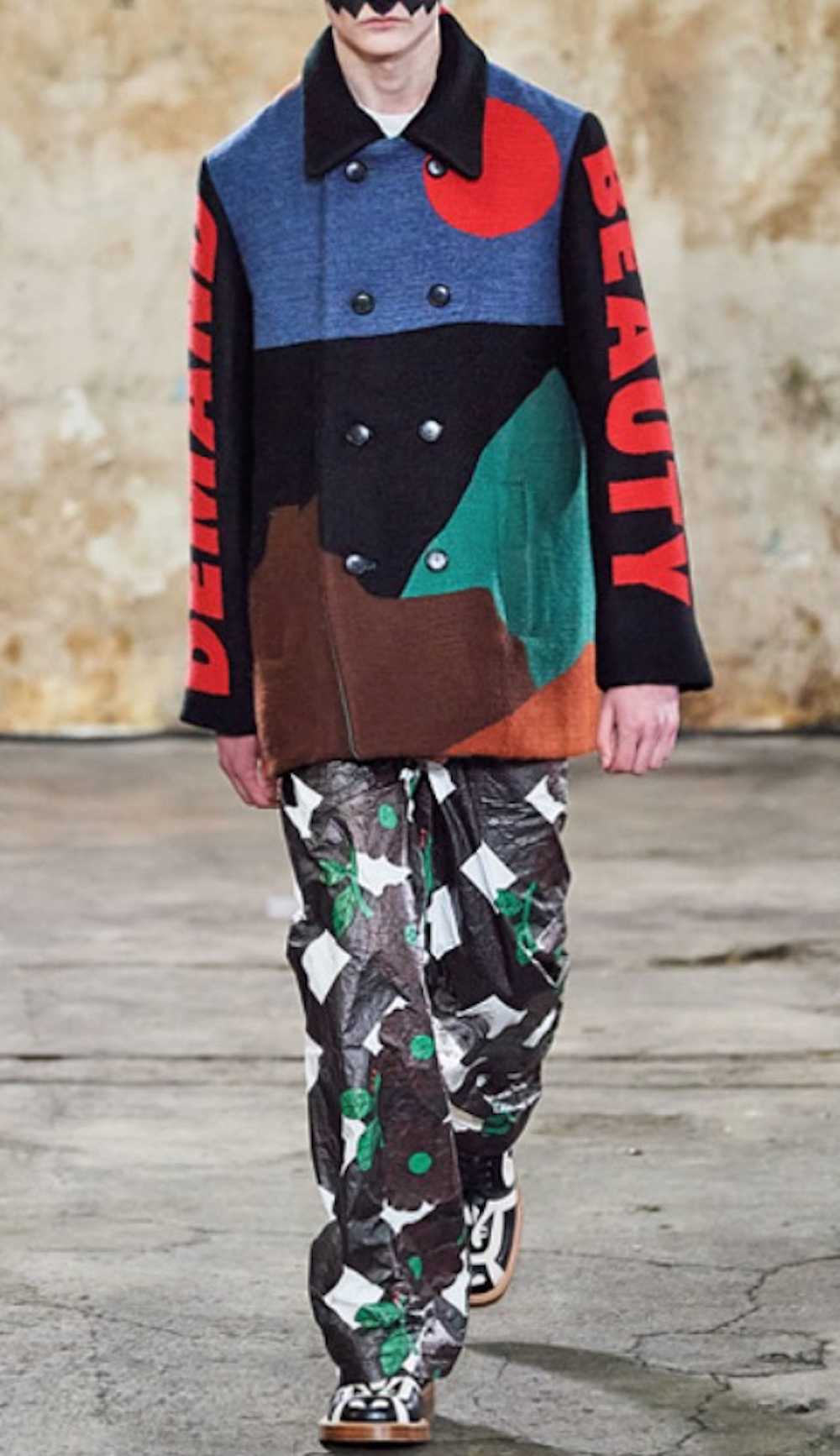 Walter Van Beirendonck Daisy Print Tyvek Pants FW… - image 5