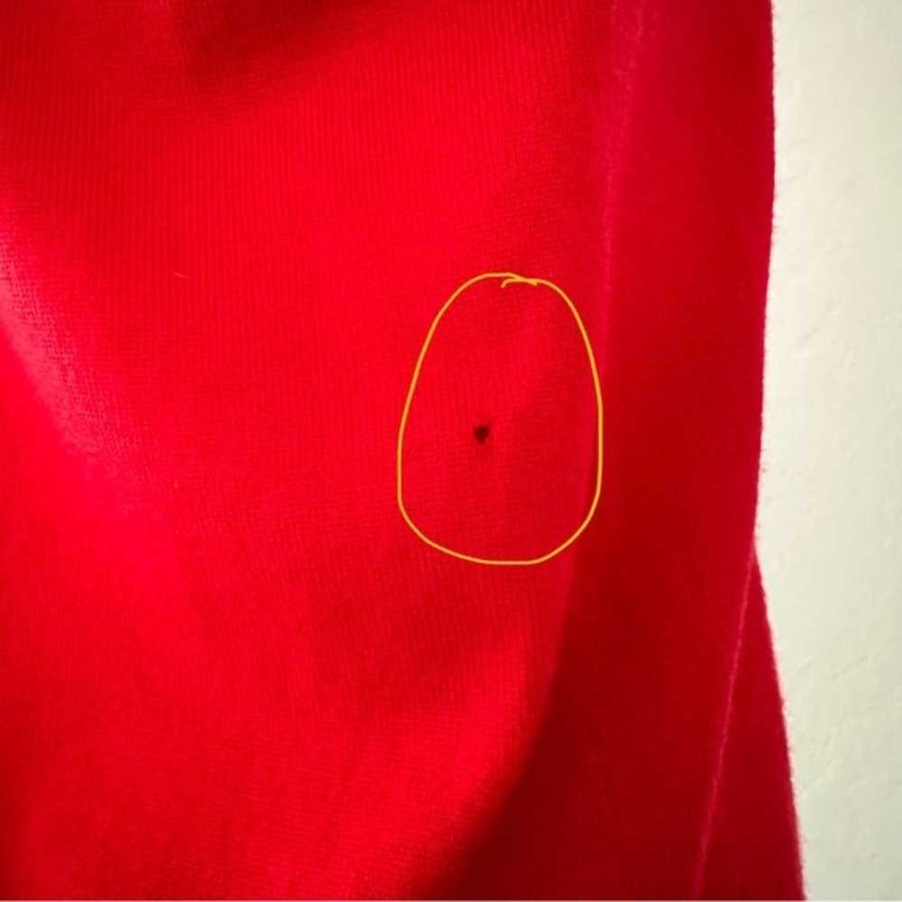 Pendleton Red 100% Wool Turtleneck Pullover Long … - image 10