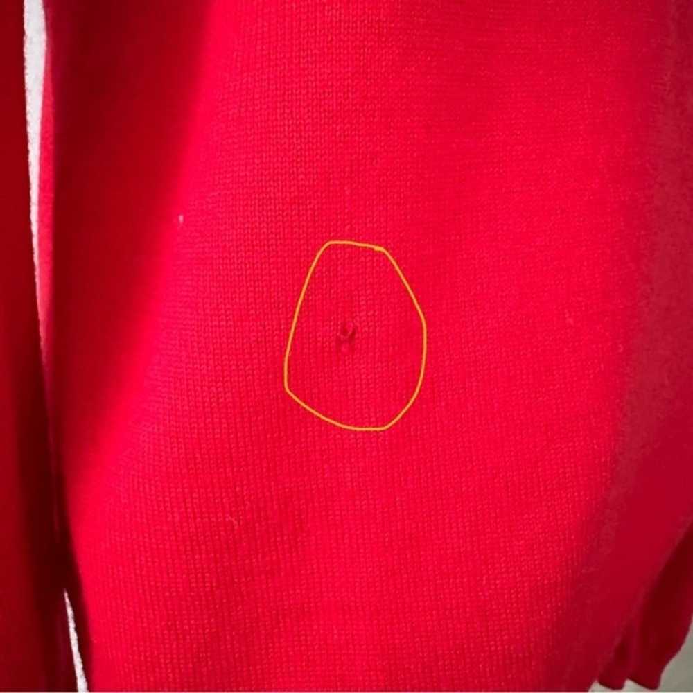 Pendleton Red 100% Wool Turtleneck Pullover Long … - image 11