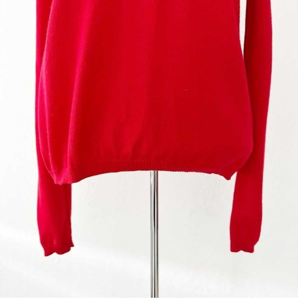 Pendleton Red 100% Wool Turtleneck Pullover Long … - image 3