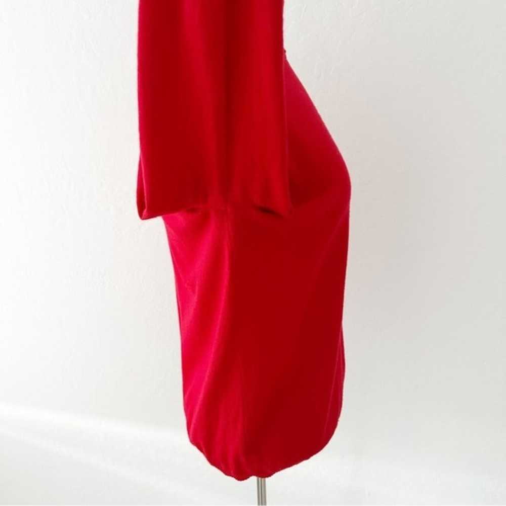 Pendleton Red 100% Wool Turtleneck Pullover Long … - image 6