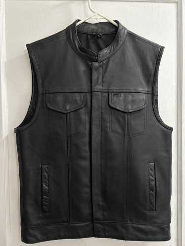 Street steel leather outlet vest