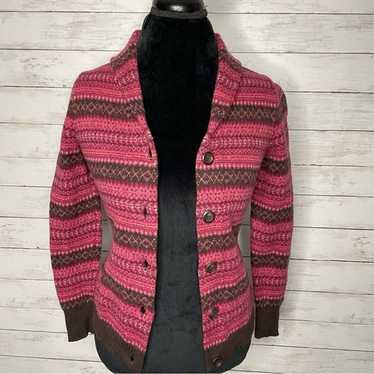 Vintage Pendleton Merino Wool Fair IsleSweater Ca… - image 1