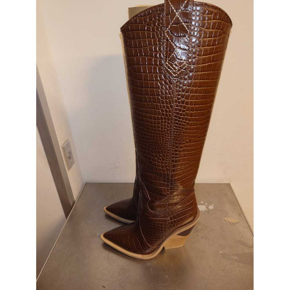 Fendi Cowboy leather cowboy boots - image 4