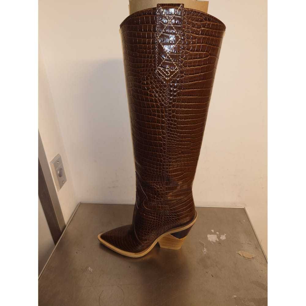 Fendi Cowboy leather cowboy boots - image 5