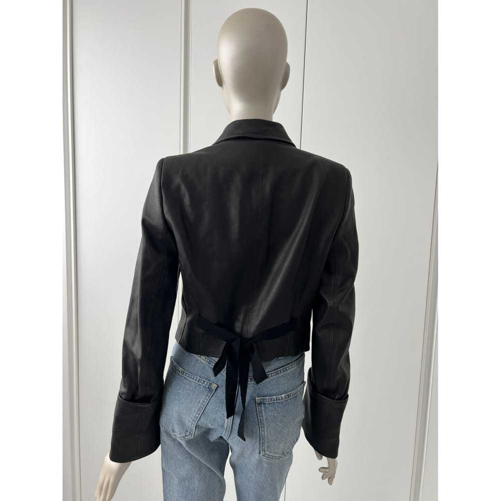 Ann Demeulemeester Leather biker jacket - image 10