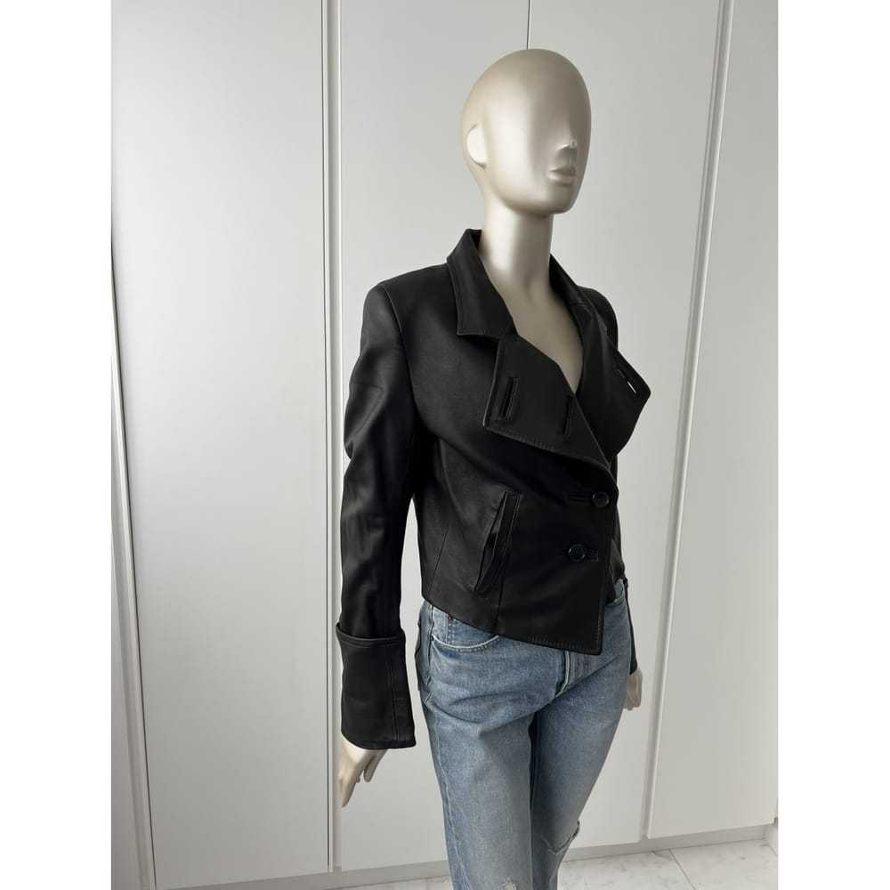 Ann Demeulemeester Leather biker jacket - image 4