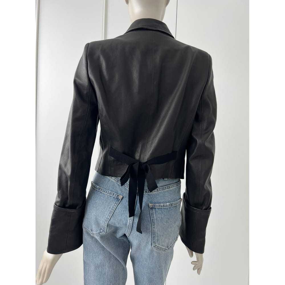 Ann Demeulemeester Leather biker jacket - image 5