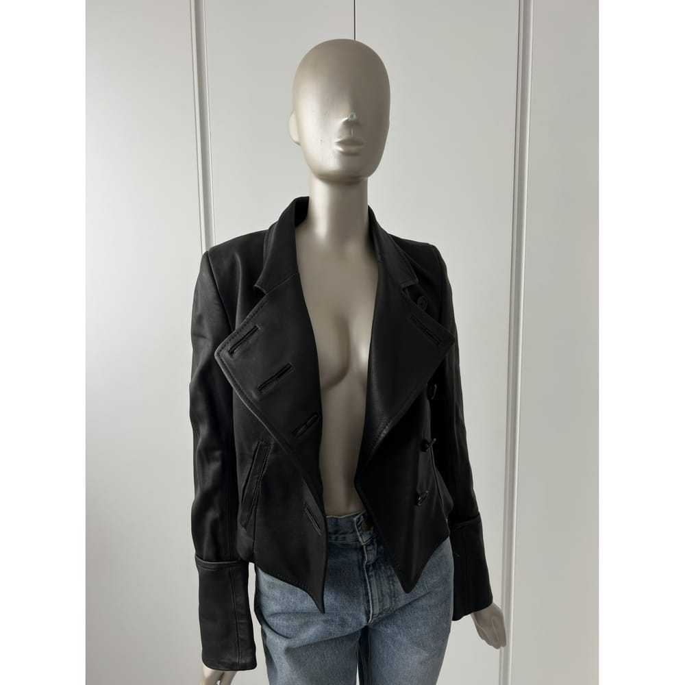 Ann Demeulemeester Leather biker jacket - image 7