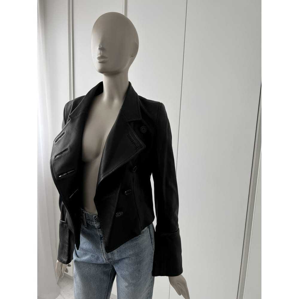 Ann Demeulemeester Leather biker jacket - image 8