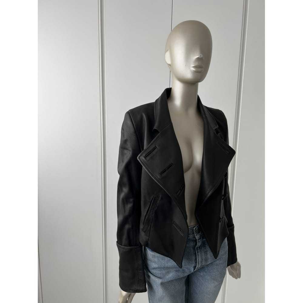 Ann Demeulemeester Leather biker jacket - image 9