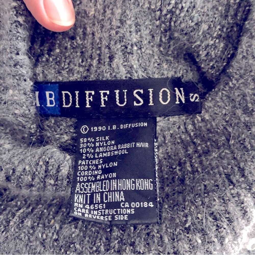 I.B. Diffusion vintage beaded silk angora wool bl… - image 6