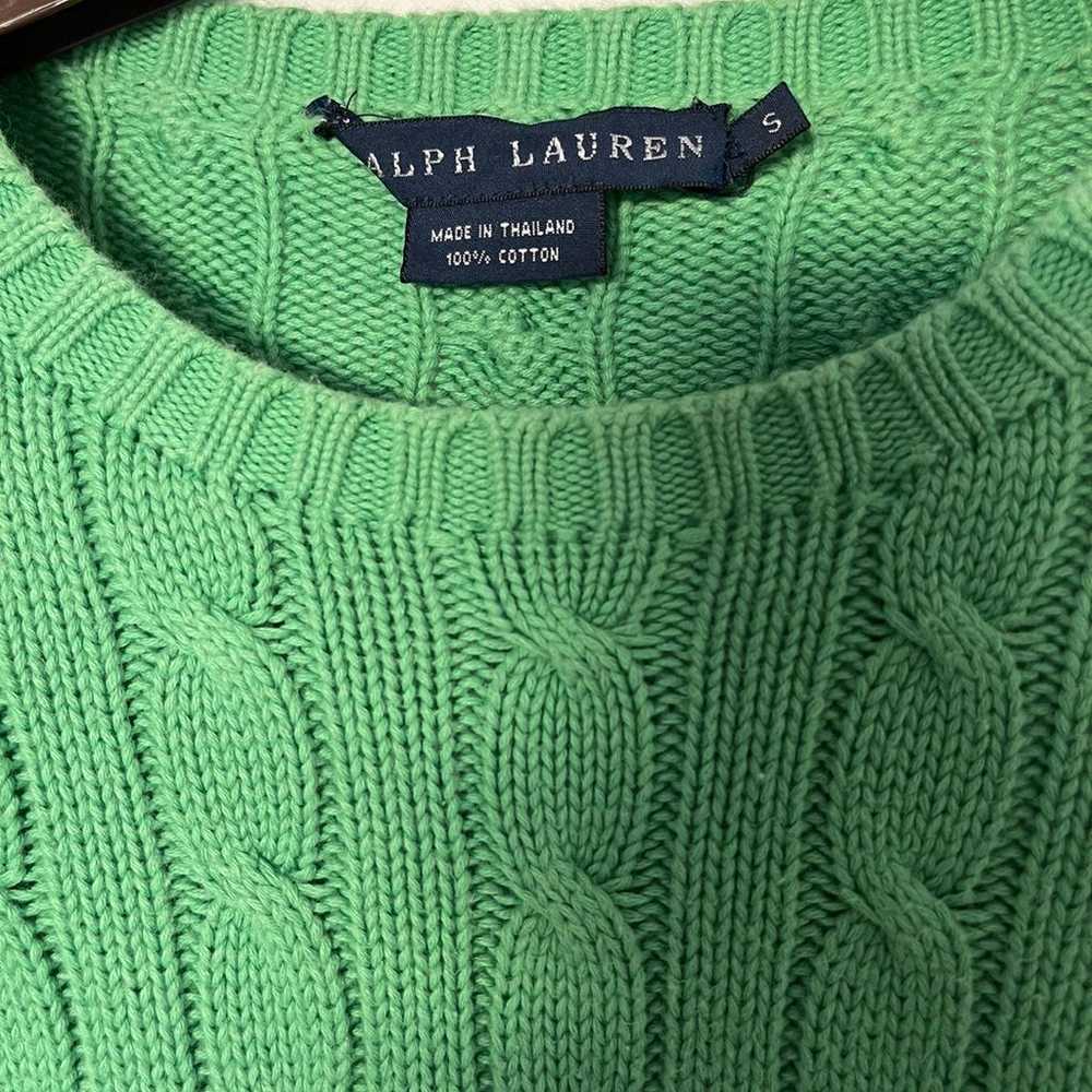 Ralph Lauren  Vintage Cable-Knit cotton Sweater - image 4