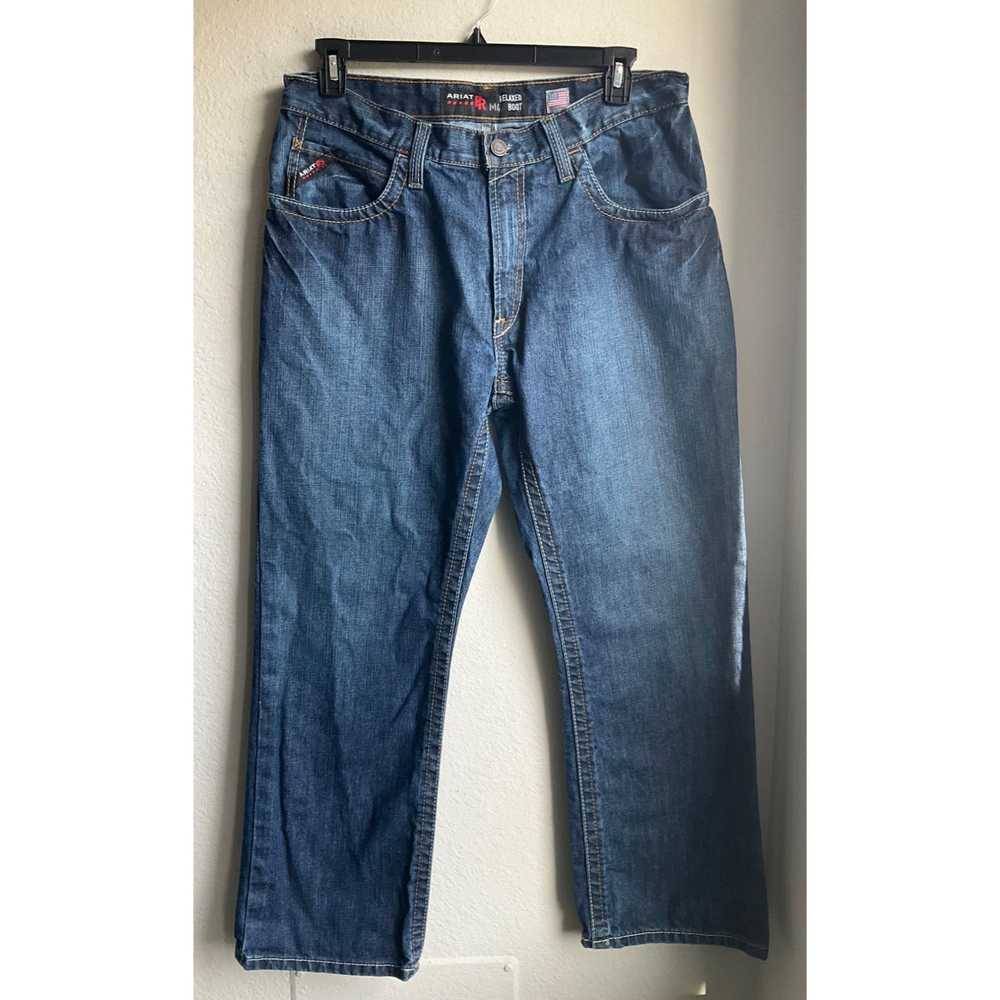 Ariat Ariat Men's 35x30 denim jeans FR M4 fire re… - image 1