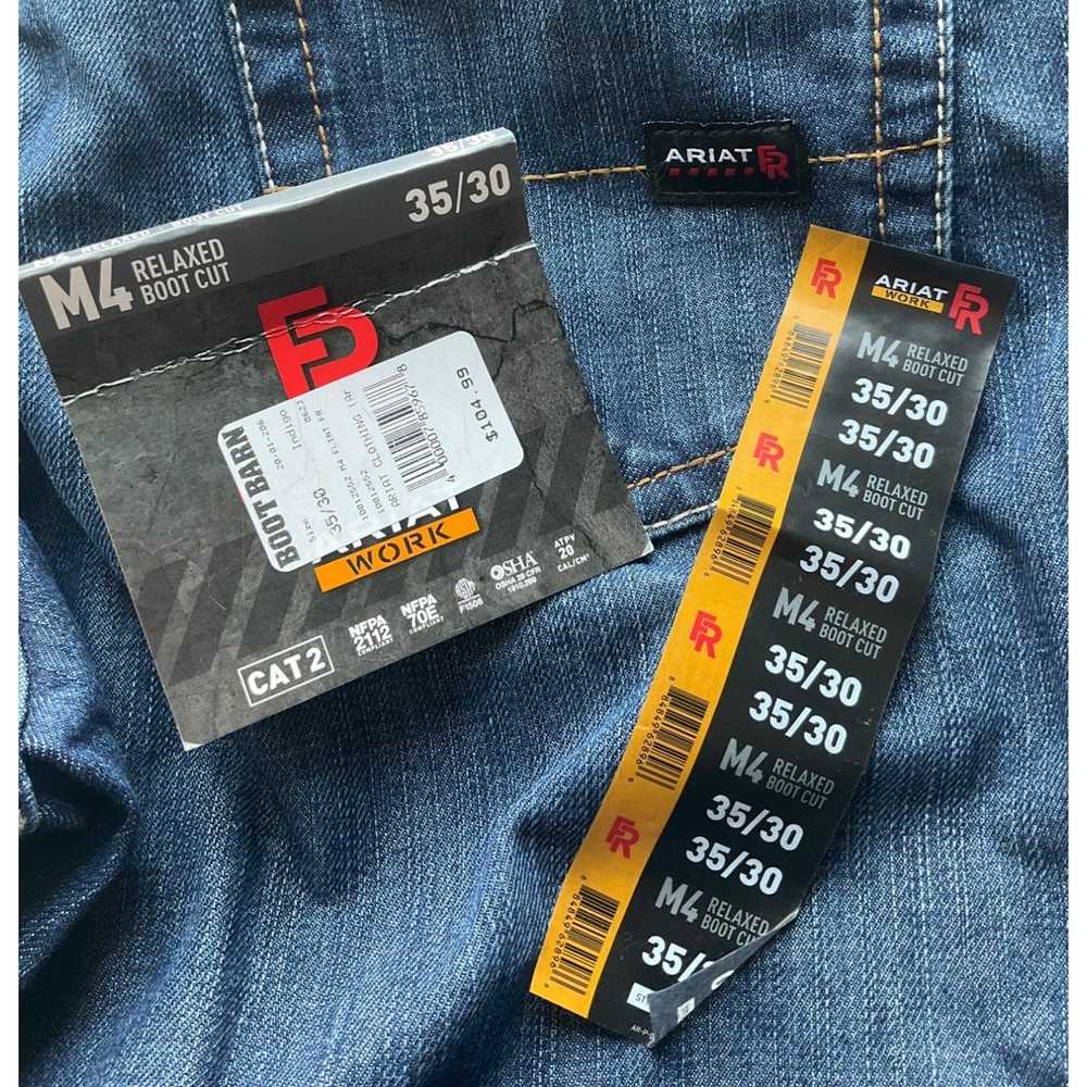 Ariat Ariat Men's 35x30 denim jeans FR M4 fire re… - image 3