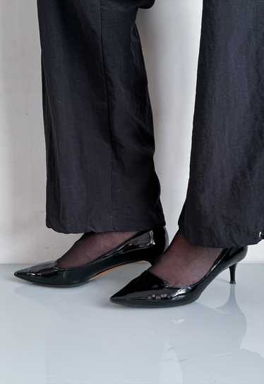 Vintage Y2K classy patent leather pumps in shiny … - image 1