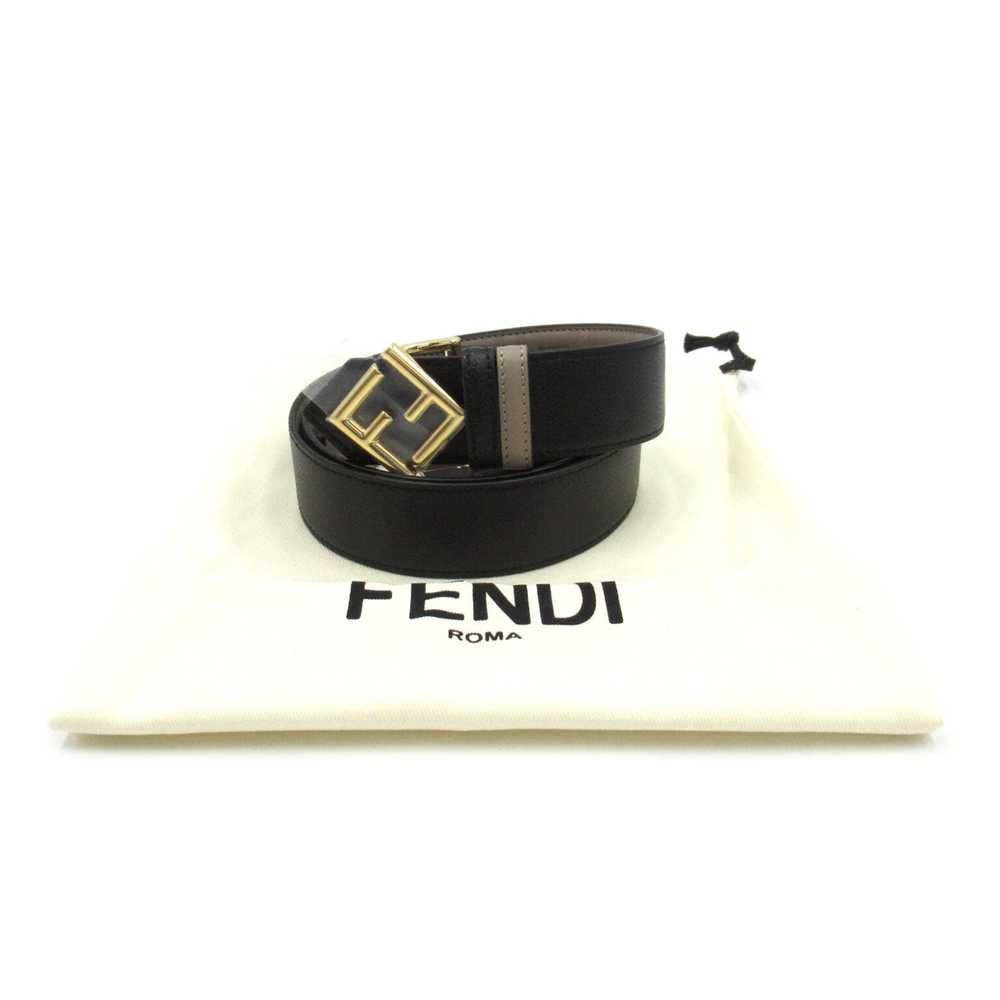 Fendi FENDI Reversible belt Black Beige Calfskin … - image 8