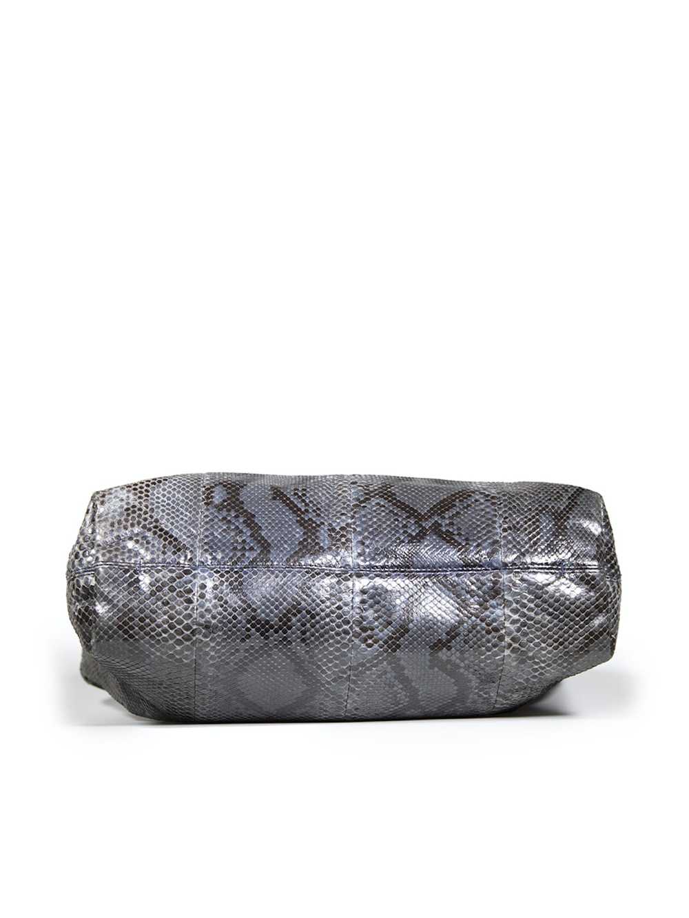 Lanvin Grey Snakeskin Happy Chain Handle Tote Bag - image 4