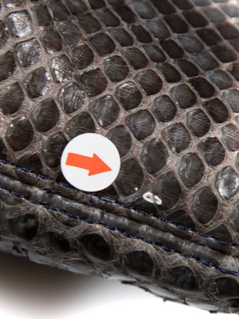 Lanvin Grey Snakeskin Happy Chain Handle Tote Bag - image 7
