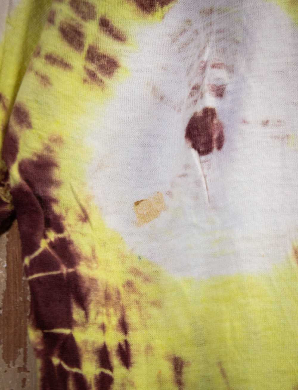 Vintage Vintage Yellow and Brown Tie Dye Shirt 70s - image 5