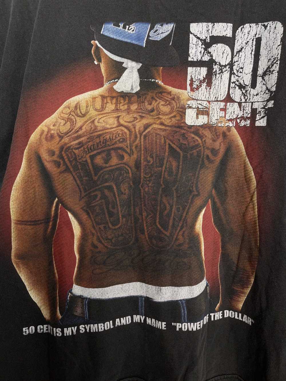 50 Cent × Rap Tees 50 Cent Rap T-Shirt - image 3
