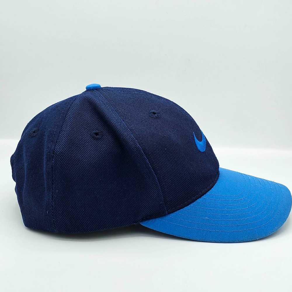 Hat × Nike × Vintage Nike Vintage 90s Blue Snapba… - image 3