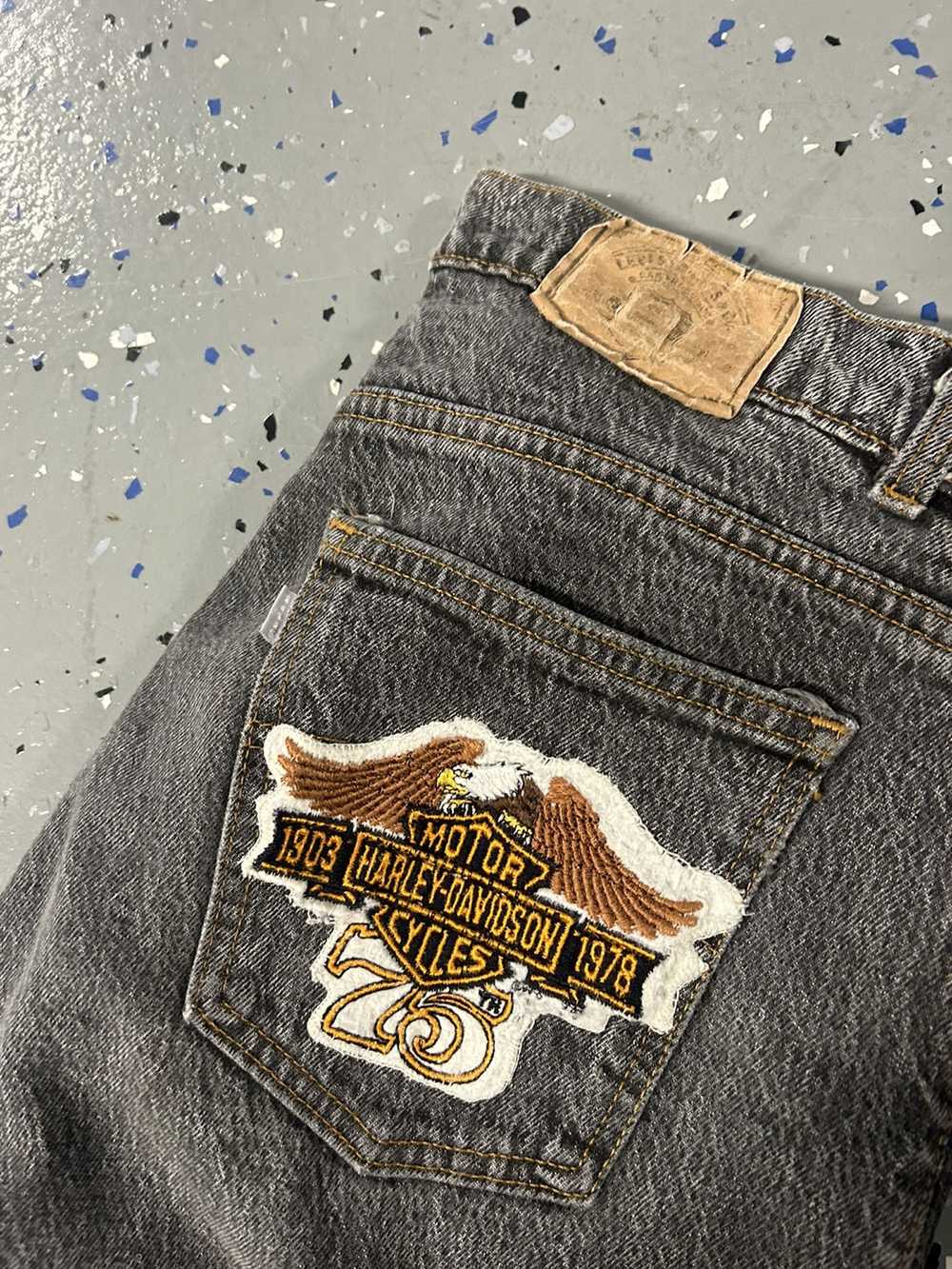 Harley Davidson × Levi's × Vintage 90s Silvertab … - image 3