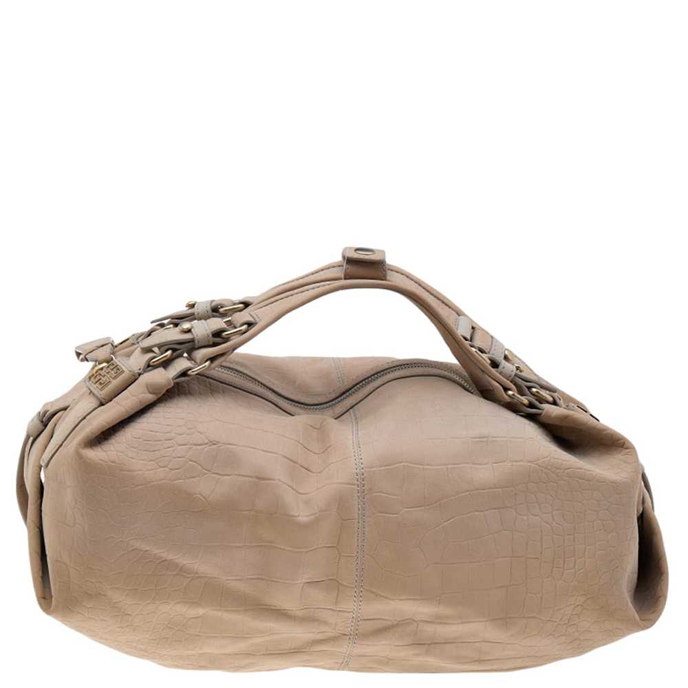 Givenchy Givenchy Beige Leather Zip Hobo - image 4