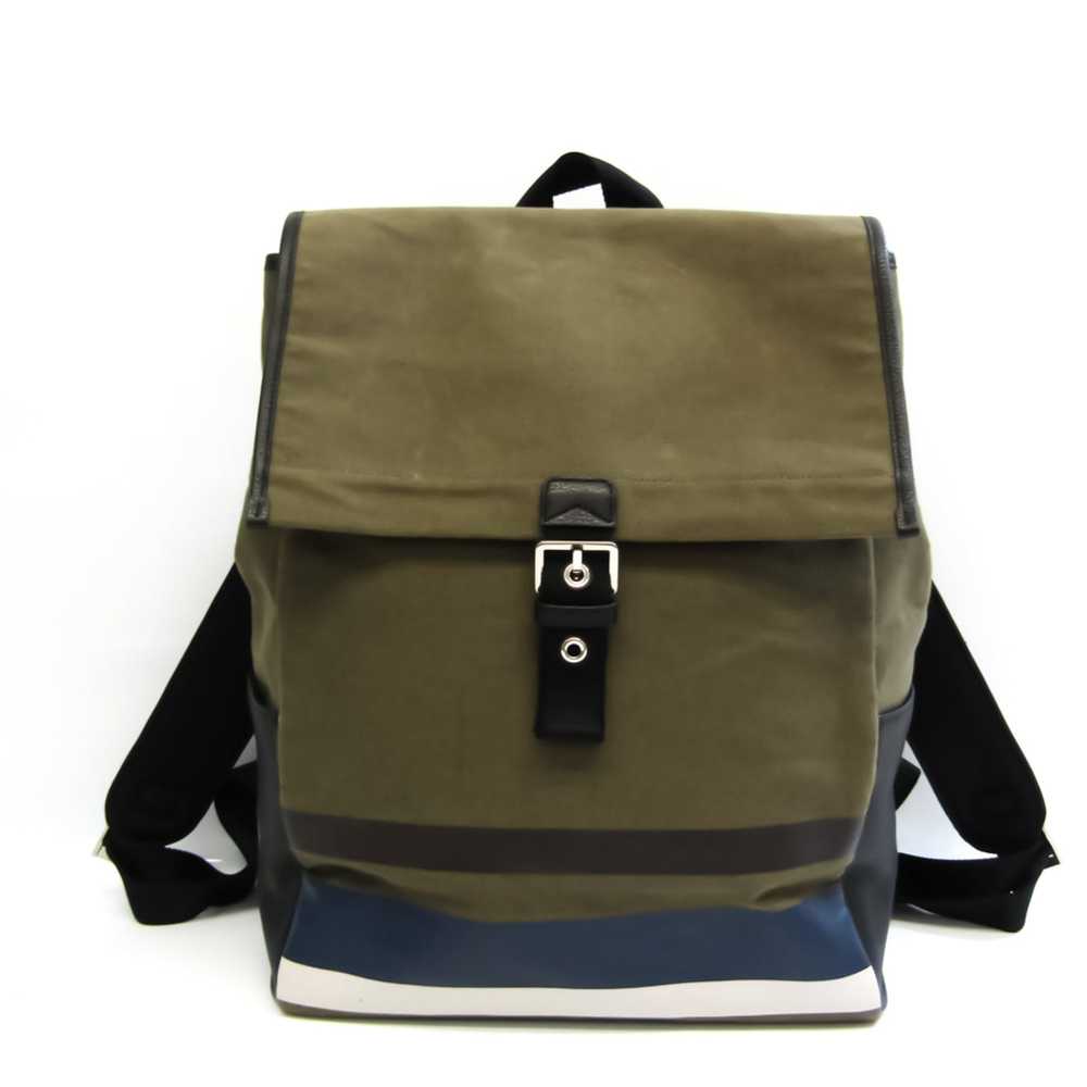 Furla FURLA Unisex Canvas Backpack Black,Navy,Oli… - image 1