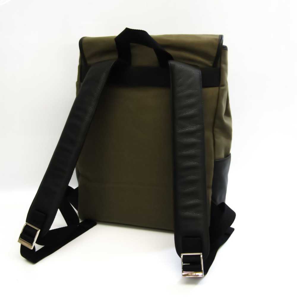 Furla FURLA Unisex Canvas Backpack Black,Navy,Oli… - image 2