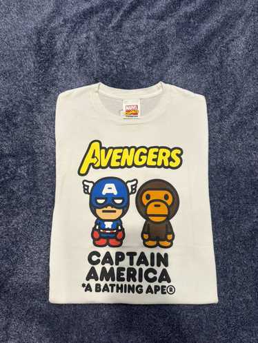 BAPE x Marvel Milo Captain America Tee Navy