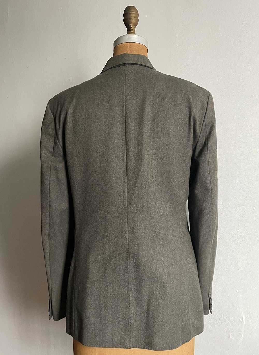 Shipley & Halmos Dark Grey/Green Wool Blazer, siz… - image 2