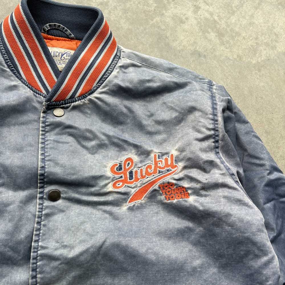 Lucky Brand × Vintage 80s Lucky Brand Faded Bombe… - image 2